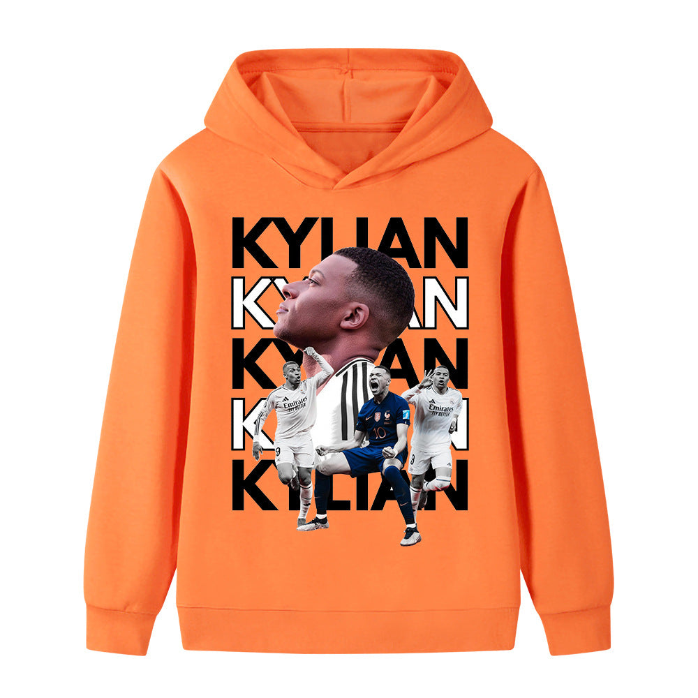 Kylian Mbappé Kids Football Hoodie - Soft