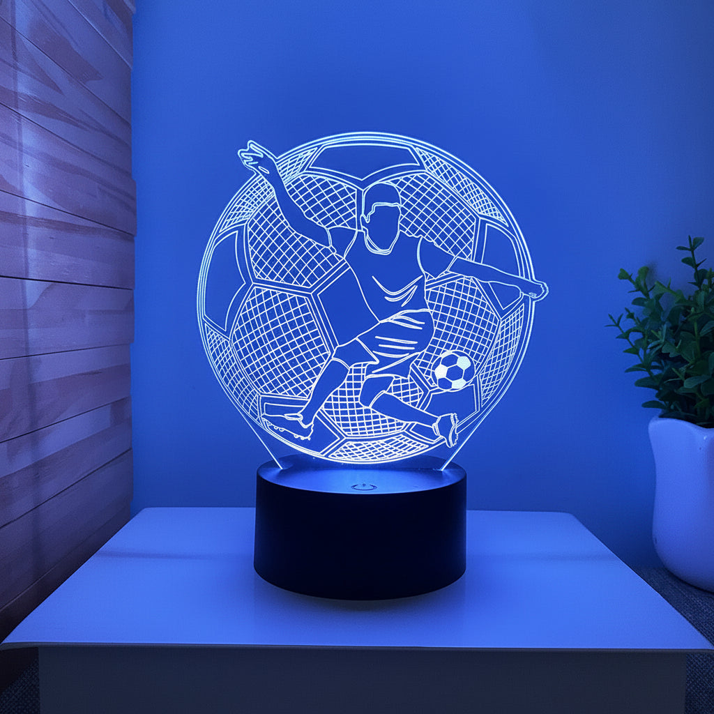 Football 3D Illusion LED Lamp - Night Light - USB