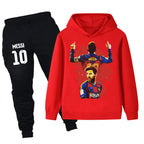 Lionel Messi Kids Football Tracksuit - Barcelona