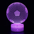 Football 3D Illusion LED Lamp - Night Light - Gift