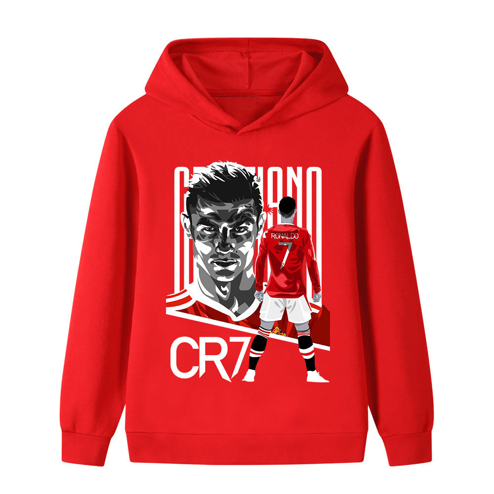 Cristiano Ronaldo Kids Football Hoodie - Manchester United - Soft