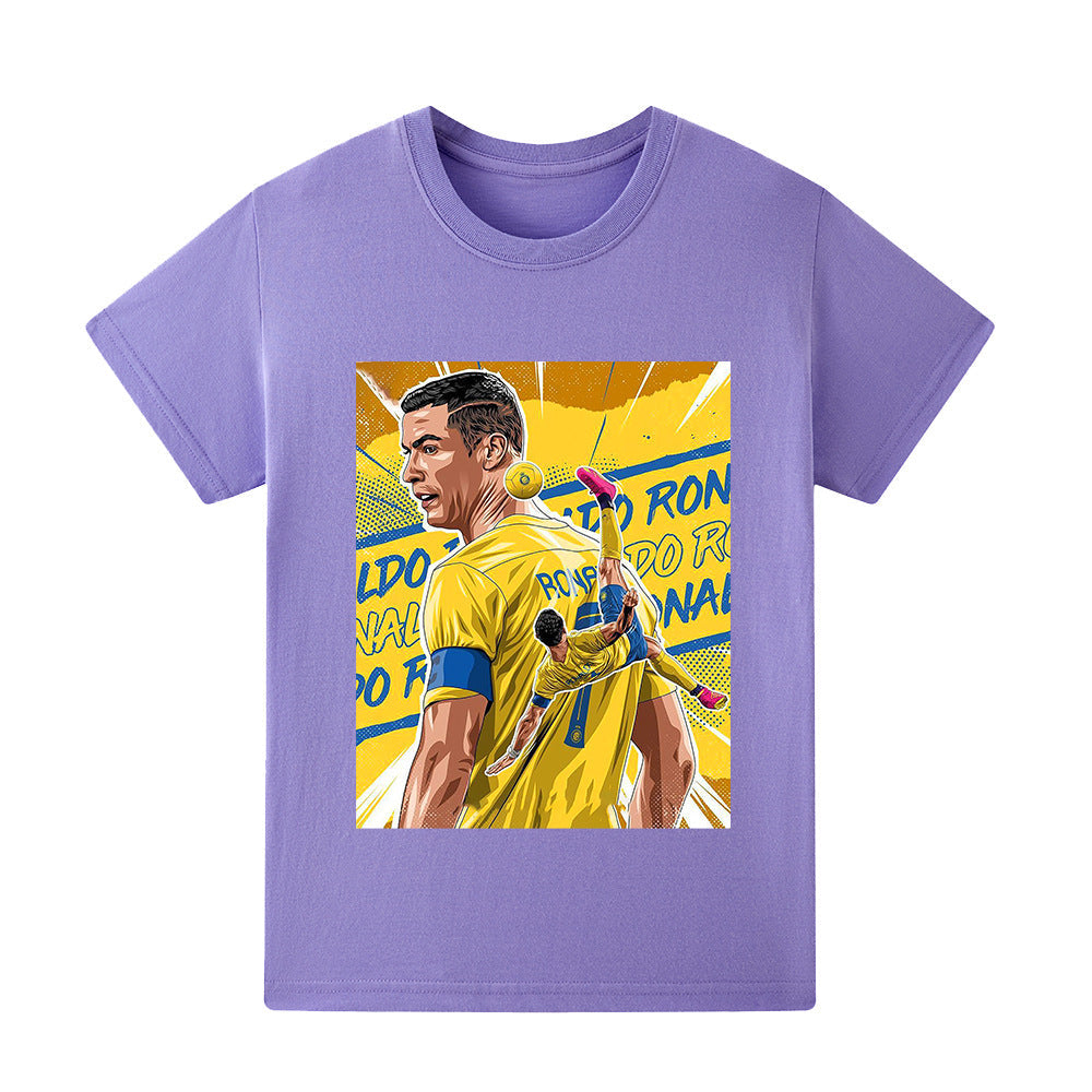 Cristiano Ronaldo Kids Football T-Shirt - Al Nassr
