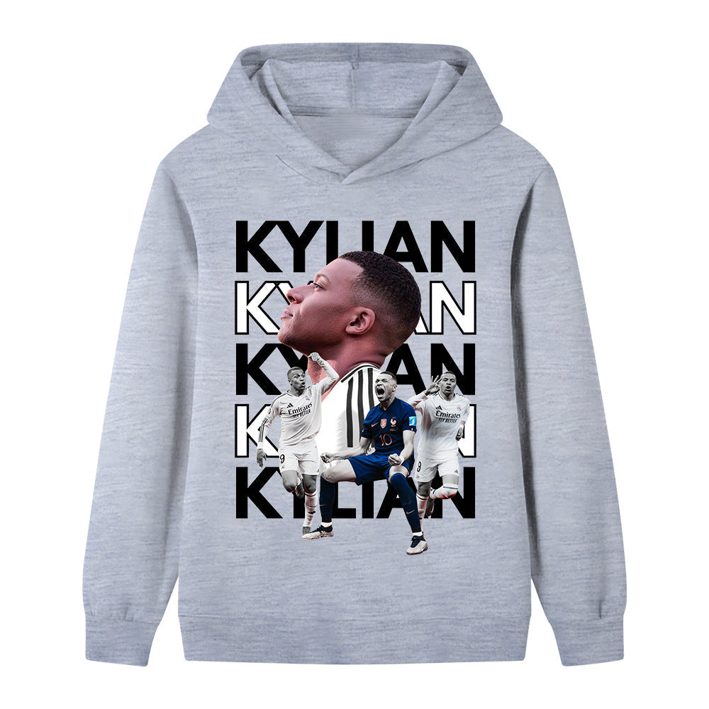 Kylian Mbappé Kids Football Hoodie - Soft