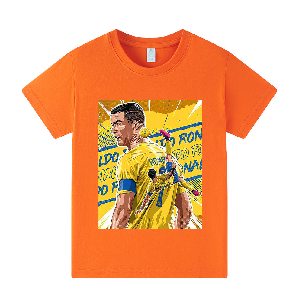 Cristiano Ronaldo Kids Football T-Shirt - Al Nassr
