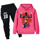 Lionel Messi Kids Football Tracksuit - Barcelona