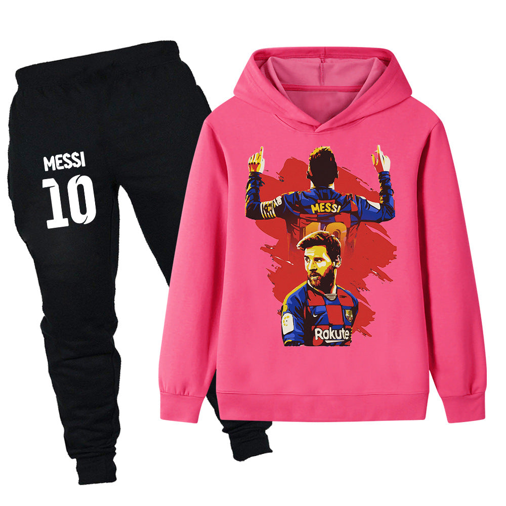 Lionel Messi Kids Football Tracksuit - Barcelona