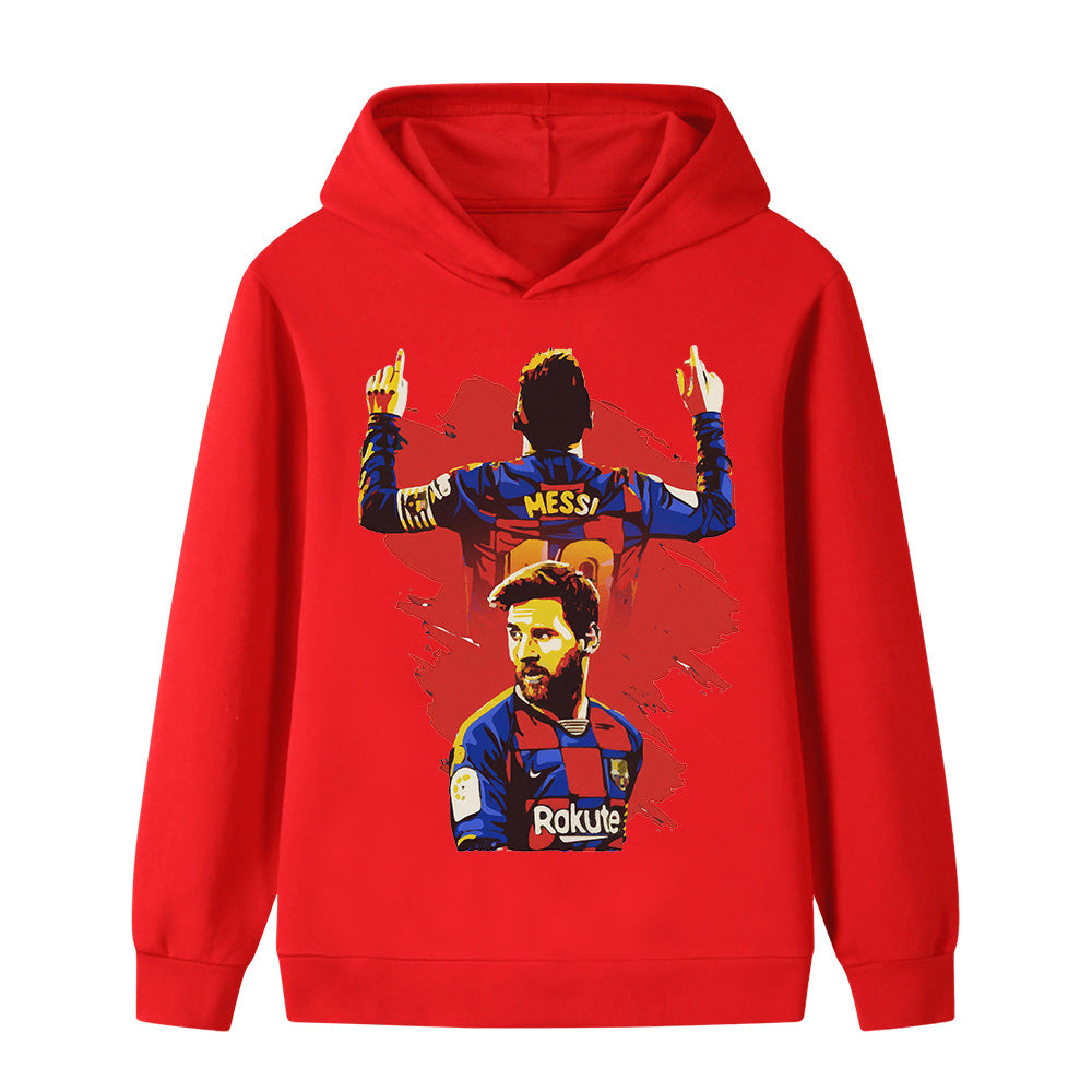 Lionel Messi Kids Football Hoodie - Barcelona