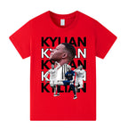 Kylian Mbappé Kids Football T-Shirt - Comfy