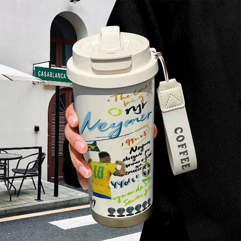 Neymar Jr. Insulated Water Bottle - Stainless Steel