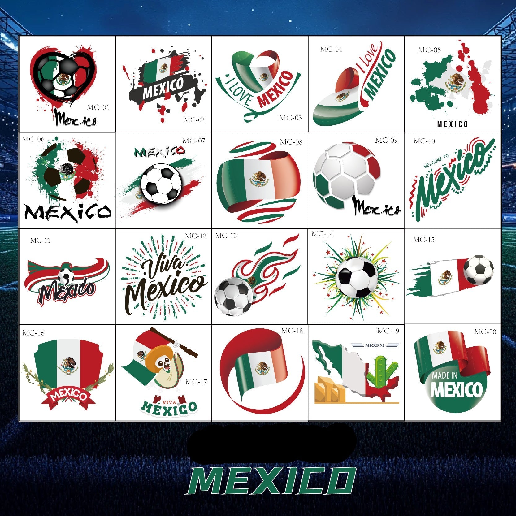 Football Stickers - Mexico