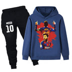 Lionel Messi Kids Football Tracksuit - Barcelona
