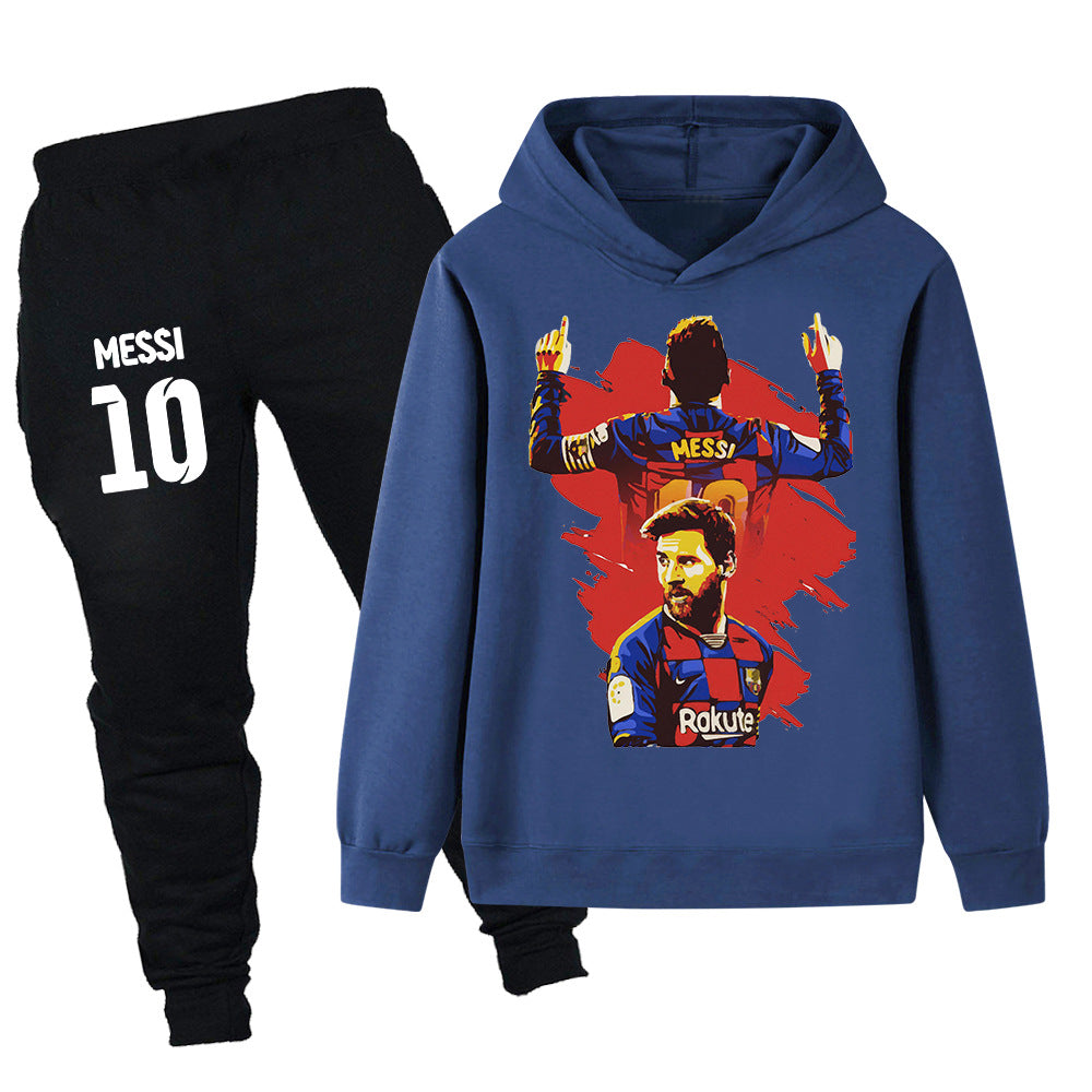 Lionel Messi Kids Football Tracksuit - Barcelona