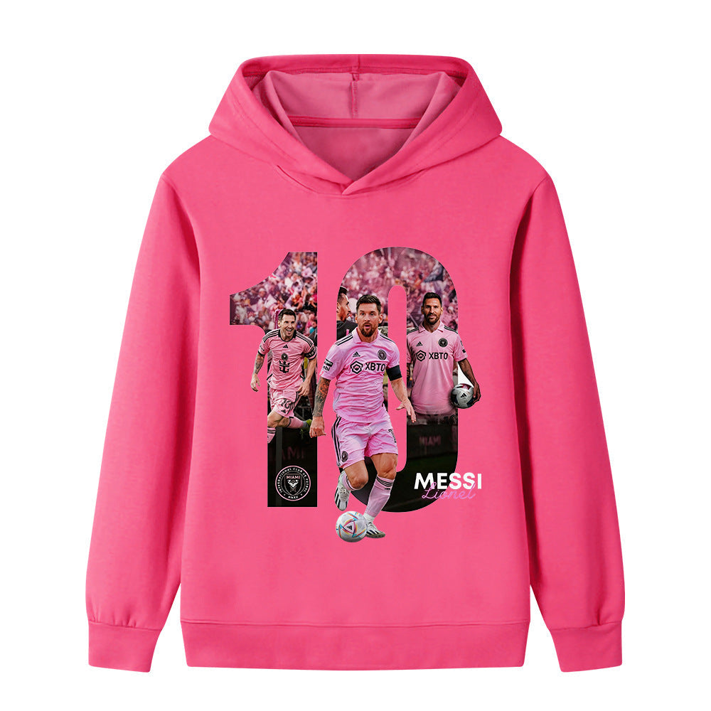 Lionel Messi Kids Football Hoodie - Miami