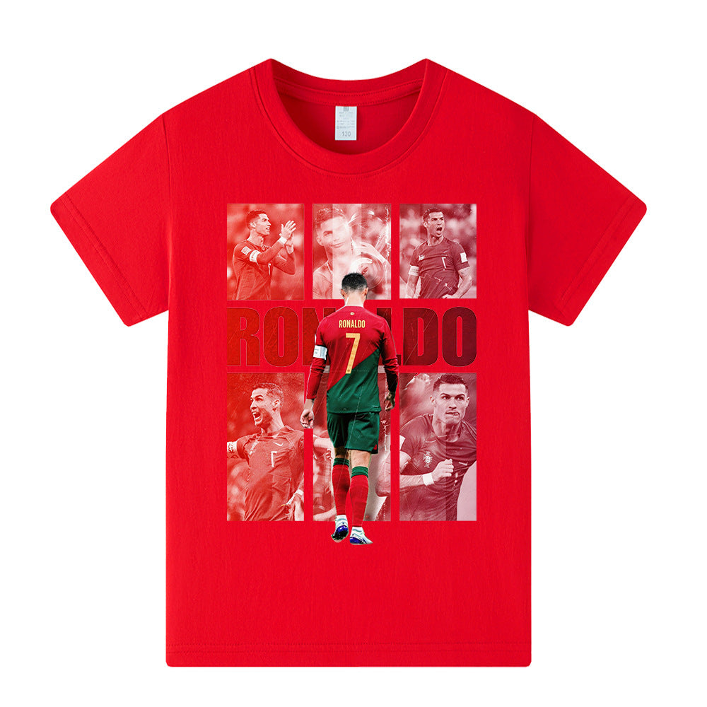 Ronaldo Kids Football T-Shirt - Portugal