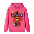 Lionel Messi Kids Football Hoodie - Barcelona
