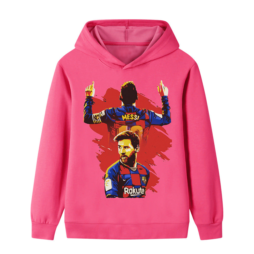 Lionel Messi Kids Football Hoodie - Barcelona