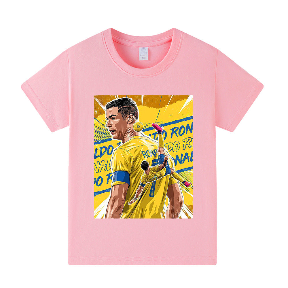 Cristiano Ronaldo Kids Football T-Shirt - Al Nassr