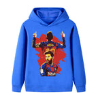 Lionel Messi Kids Football Hoodie - Barcelona