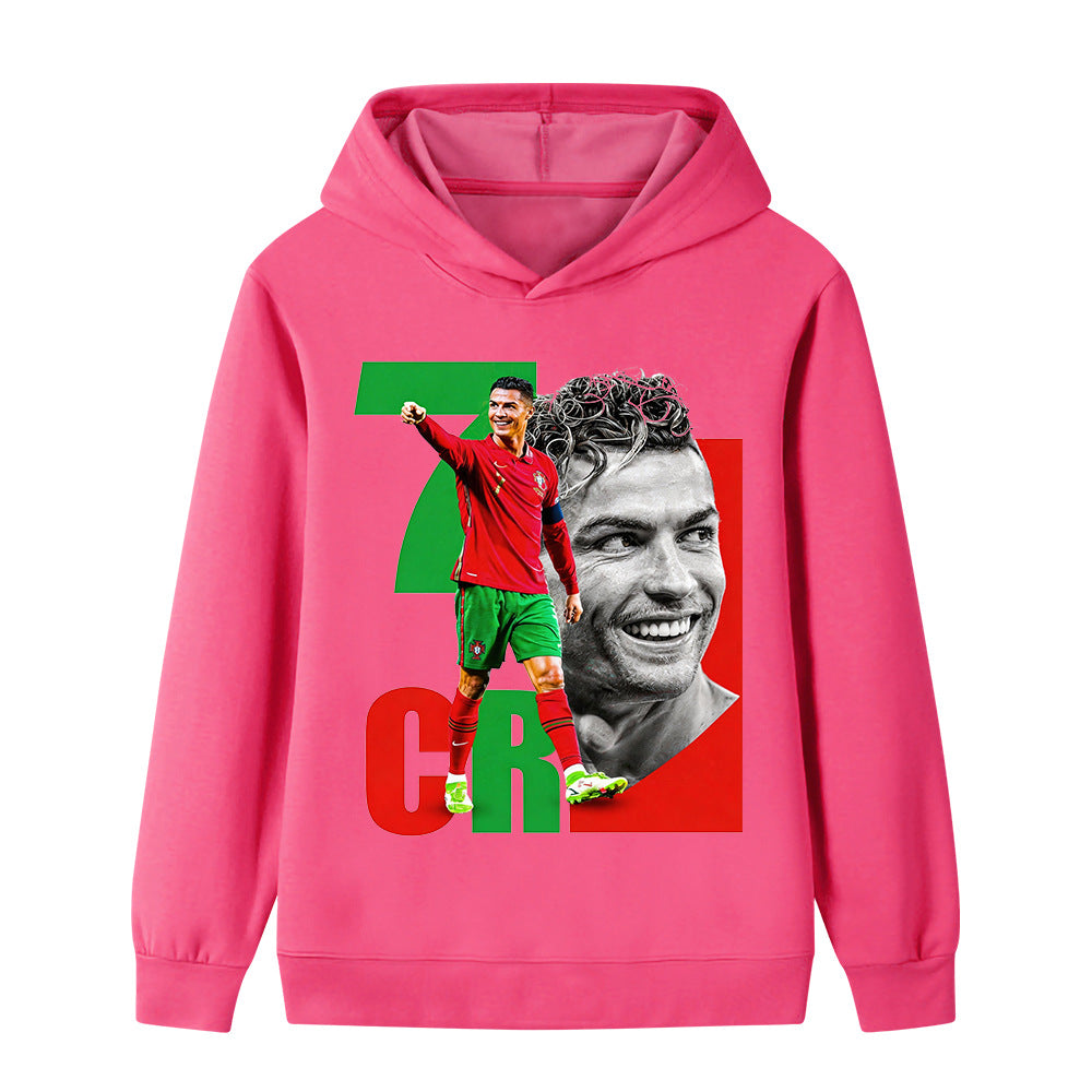 Cristiano Ronaldo Kids Football Hoodie - Portugal - Soft