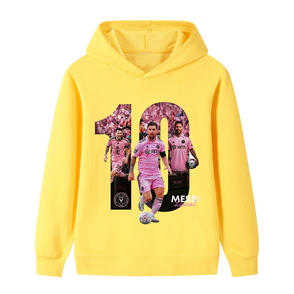 Lionel Messi Kids Football Hoodie - Miami