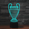 Football 3D Illusion LED Lamp - Night Light - 16 Colours