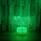 Football 3D Illusion LED Lamp - Night Light - with Remote