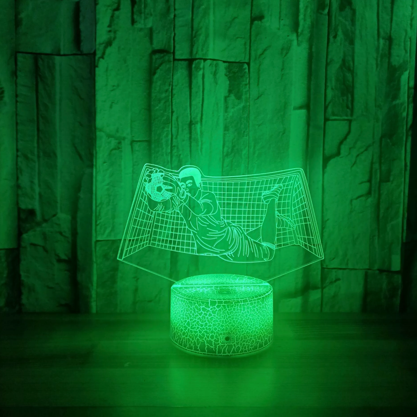 Football 3D Illusion LED Lamp - Night Light - with Remote