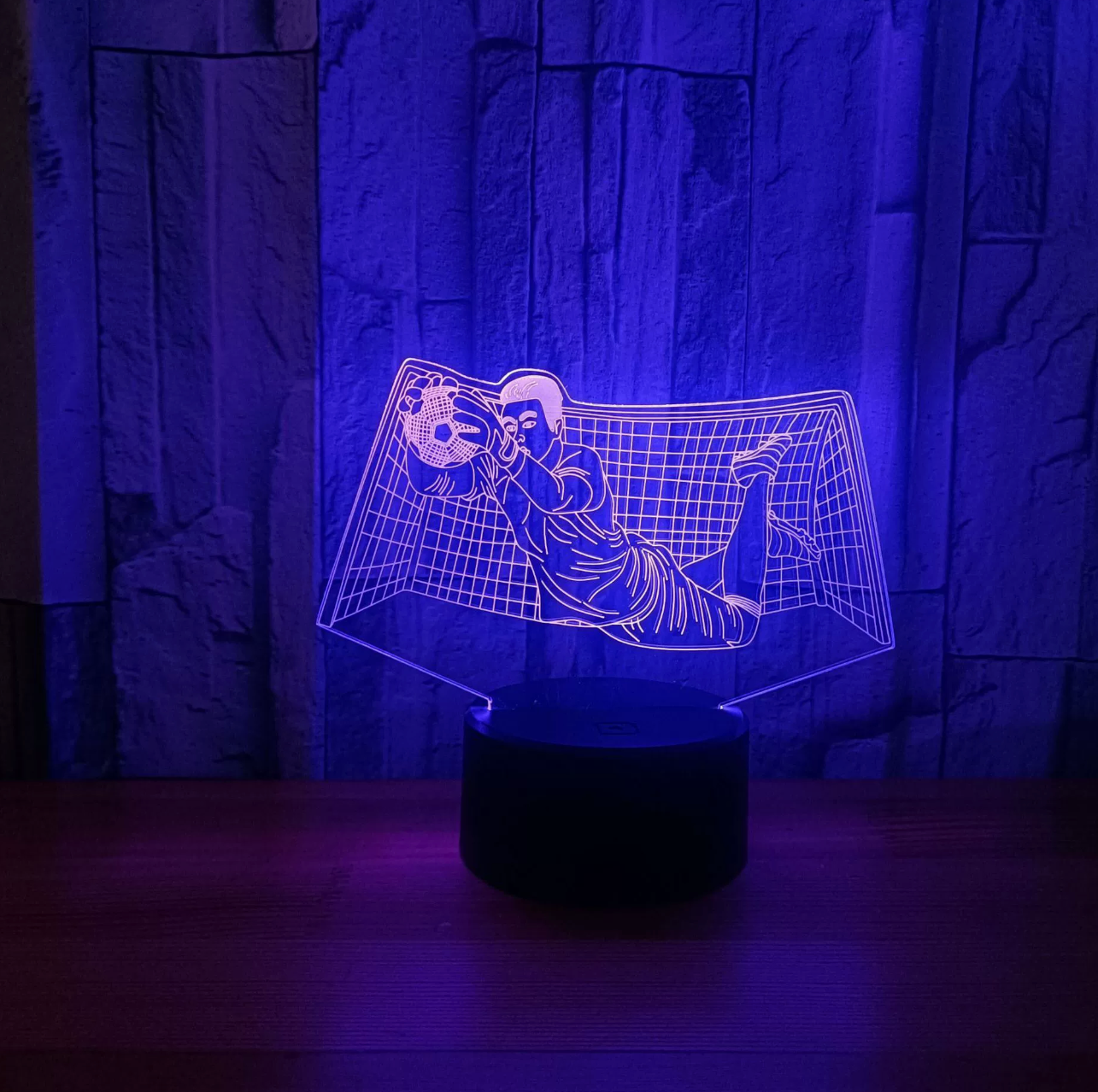 Football 3D Illusion LED Lamp - Night Light - with Remote