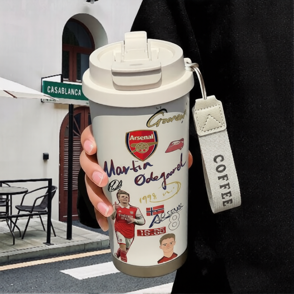 Martin Ødegaard Insulated Water Bottle - Football